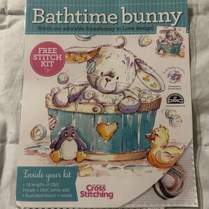 Bathtime Bunny Cross Stitch Kit